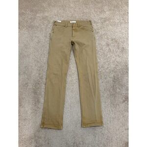 Topo Designs Men's Organic Cotton Pants 30x31 Tan Stretch Utility Slim